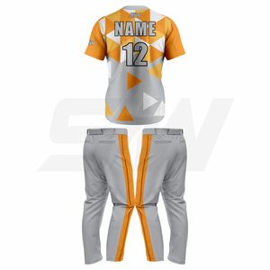 Uniforme de baseball personnalisé en gros, maillot et pantalon de baseball légers pour l'entraînement, les tournois et les ligues - Product Image 2