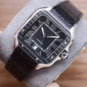 Square-Shaped Automatic Mechanical Watch Stainless Steel Pointer Dial Butterfly - Product Image 3