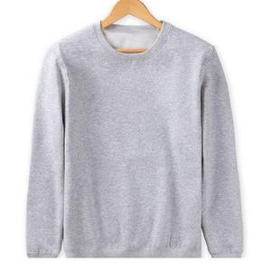 Fabricante de ropa, sudaderas de cuello redondo en blanco de otoño para hombre, sudaderas de manga larga de cuello redondo de gran tamaño para hombre de lana de algodón - Product Image 5