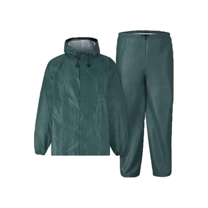 Combinaison de pluie imperméable verte pour homme, manches longues, protection intégrale, toutes saisons, adulte, facile à porter. - Product Image 5