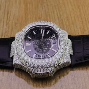 Reloj de Diamantes Splendid Gift con Caja Octogonal de 42 mm, Movimiento de Cuarzo Analógico Suizo, con Pedrería, Lujoso, Unisex - Product Image 4