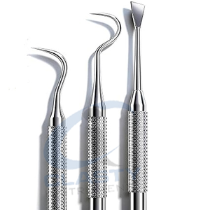 Détartreur dentaire double extrémité pour le nettoyage des dents, instrument de dentiste pour l'élimination du tartre et du calcul dentaire, outil d'hygiène buccale approuvé ISO - Product Image 4