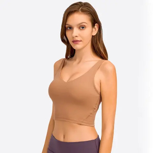 Soutien-gorge de sport pour femme à maintien élevé, grande taille, dos croisé, respirant, pour le yoga et la gym, à prix raisonnable - Product Image 4