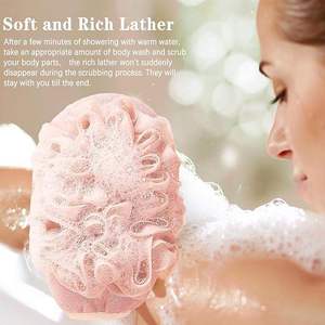Double Sided Bath Loofah Glove Mesh Shower Mitt Body Scrubber Exfoliating Bath Sponge Hand Cleaning Tool Bathroom Use - Product Image 3