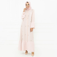 Hiyab Abaya de Alta Calidad, Personalizable, Ligero, Elástico en Cuatro Direcciones, Transpirable, Antiarrugas, Cómodo y Modesto para Mujeres Musulmanas