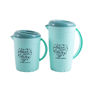 Jarra de Hielo Moderna y Duradera de Plástico PP de 1.8L, con Diseño Floral, Portátil, de Gran Capacidad, Apta para Lavavajillas, Ecológica, para Cerveza/Vino/Bebidas - Product Image 3