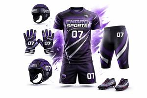 Ensemble de maillots de football 7 contre 7 personnalisés, impression par sublimation, fabricant de vêtements de sport OEM, style américain, Pakistan, 7 contre 7 - Product Image 6