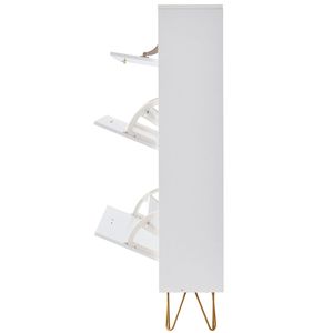 Mobiletto Portascarpe Autoportante per Ingresso con 3 Cassetti Ribaltabili per Tacchi e Stivali, Scatole e Organizzatori per Scarpe - Product Image 5