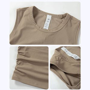 Top Deportivo Estilo Deportivo para Mujer, Cuello Redondo, Sexy, de Nailon y Elastano, Sin Mangas, para Yoga, Gimnasio y Ejercicio - Product Image 6