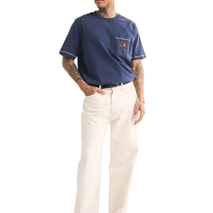 2026 Custom Embroidered <b>Pocket</b> <b>T</b> <b>Shirt</b> Men Premium Cotton Crew Neck Vintage Streetwear Tee Custom Logo - Product Image 5