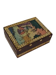 Caja de joyería de madera hecha a mano, organizador de joyas de madera natural, caja de regalo de bajo precio para mujeres de AALIYAN IMPEX - Product Image 1