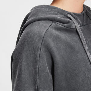 Sudadera con Capucha de Moda para Mujer, Lavado Ácido, Secado Rápido, con Logotipo Estampado en la Parte Delantera, para Otoño e Invierno - Product Image 5