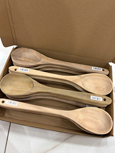 Ensemble de cuillères à café en bois de qualité supérieure 99GD, modèle Alice, style américain, poli à la main, design personnalisé, gravure de logo OEM, grande quantité - Product Image 4