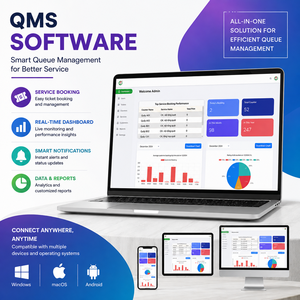 Logiciel avancé de gestion des files d'attente pour les banques, les hôpitaux et les centres de services |   AT-QMS – Disponible en version OEM - Product Image 1