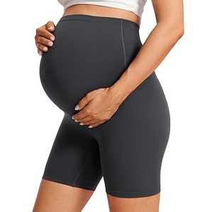 Shorts de Maternidad Deportivos Transpirables para Mujer, Shorts de Maternidad Elásticos para Ejercicio, Ropa Deportiva, Shorts de Yoga, Shorts de Ciclismo, Venta al Por Mayor Personalizada - Product Image 1
