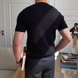 เสื้อยืดผู้ชายดีไซน์ใหม่ล่าสุด ดีไซน์สวยที่สุด สไตล์ใหม่ล่าสุด เสื้อยืดแขนสั้นลำลองสำหรับผู้ชาย - Product Image 5