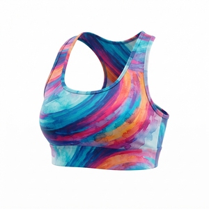 Sujetador Deportivo Sublimado de Poliéster y Spandex sin Costuras, Ropa Deportiva Personalizada al Por Mayor - Product Image 5