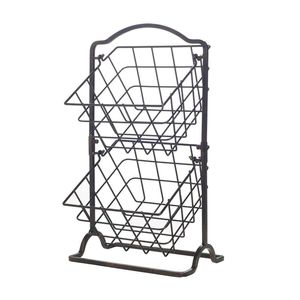 Modern Decorative Black Iron Wall Hanging <b>Basket</b> with Handmade Craftsmanship Eco-Friendly <b>for</b> Indoor/Outdoor <b>Flower</b> Pot Display - Product Image 1