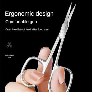 1 pièce Ciseaux à cuticules professionnels en acier inoxydable, coupe-cuticules, outils de manucure pour ongles - Product Image 5