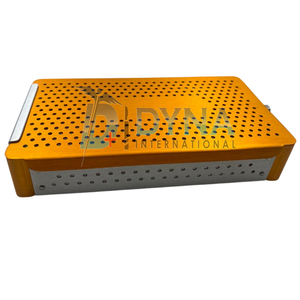 Boîte de Stérilisation Chirurgicale Manuelle en Aluminium de Haute Qualité 245 x 150 x 50 mm (Revêtement Orange) Certifiée CE Dynaintl DI-2026-02-118 - Product Image 3