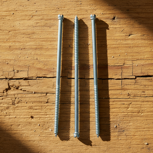 Tornillos para Madera de Doble Rosca Métrica y en Pulgadas, Cabeza Ranurada, Rosca Parcial, Clase 4.8 6.8, Acero al Carbono Zincado, Estándar DIN PDC - Product Image 1