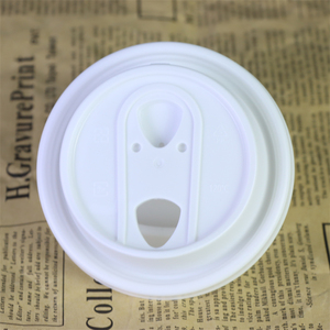 Wholesale Disposable 90mm For Milk Tea Shop plastic Different Shape Lid with straw - Product Image 3