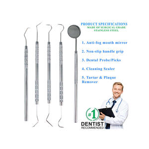 Meilleur prix - Kit d'examen dentaire pédiatrique 1x4 - Instruments de diagnostic à manche hexagonal en acier inoxydable - Instruments manuels - Product Image 5