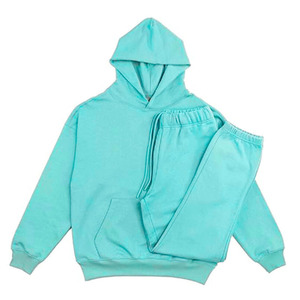 Unisex Hooded Winter <b>Tracksuit</b> Long Sleeve Breathable Eco-Friendly Fabric Design Drawstring Elastic Waist Custom Solid <b>tracksuit</b> - Product Image 5