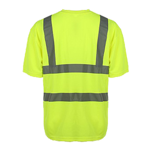 High Visibility Reflective Safety <b>Work</b> Shirt ANSI ISEA Certified <b>Waterproof</b> Breathable Polyester Construction Uniform Wholesale - Product Image 4