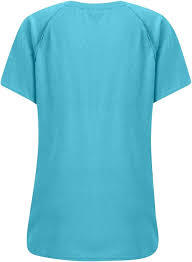 T-shirt d'été uni en coton biologique premium pour femme, écologique, respirant, à manches courtes, avec logo personnalisé - Product Image 2