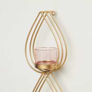 Luxury Gold Geometric Sphere Candle Holder Metal Wire <b>Circle</b> Tealight Stand for Modern Office Home Tabletop Skies Trader 2026 - Product Image 6