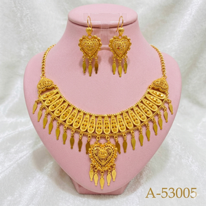 Brass Filigree Wedding Trendy Jewelry <b>Set</b> Necklace <b>Earrings</b> Ring <b>Bracelet</b> Cushion Cut Zircon Matching Wear for Women - Product Image 5