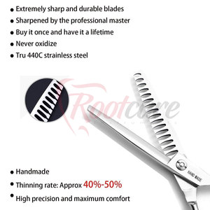 High Quality Hair Thinning <b>Scissors</b> Salon Barber Use Hair Thinning <b>Scissors</b> Easy Grip Handle Durable Design - Product Image 4