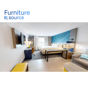 ชุดเฟอร์นิเจอร์ห้องนอนโรงแรมทำจากไม้โอ๊คทันสมัยและโลหะจากเวียดนามพร้อมเตียงแฝดตัวเลือกที่ทนทานเป็นมิตรกับสิ่งแวดล้อมสำหรับใช้ในอพาร์ตเมนต์ - Product Image 1