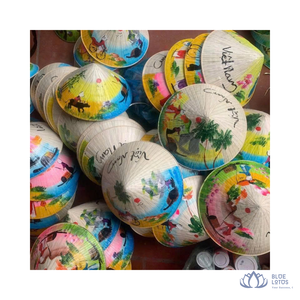 [MEILLEURE VENTE] Chapeau haut-de-forme personnalisé fait main (paille de jonc de mer) réglable toutes tailles, protection solaire, cadeau souvenir pour festival, Nouvel An, Vietnam - Product Image 1
