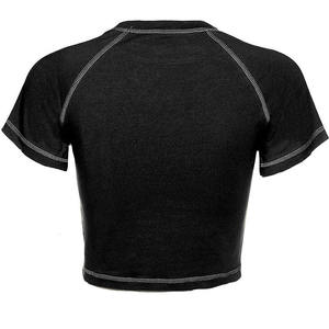 เสื้อครอปผู้หญิง Oe Service ผ้าฝ้าย 100% เนื้อผ้านุ่มเรียบง่าย รับผลิตแบบ OEM ขายส่งราคาถูก เสื้อครอปแท้สำหรับผู้หญิง - Product Image 3