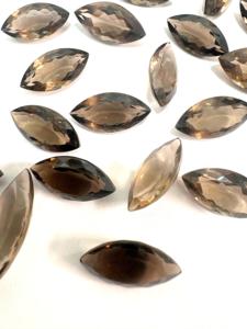 ควอตซ์สโมคกี้ธรรมชาติคุณภาพสูง รูปทรงมาร์คีส์ เจียระไนอย่างดีเยี่ยม สำหรับทำเครื่องประดับ ควอตซ์สโมคกี้สีน้ำตาลธรรมชาติ รูปทรงมาร์คีส์ - Product Image 3