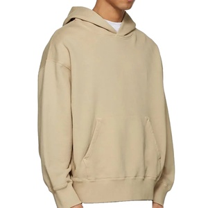 Sweat-shirts en polaire de polyester respirants pour hommes avec poches, prix de gros, logo personnalisé brodé, sweats sportifs unis 2026 - Product Image 3