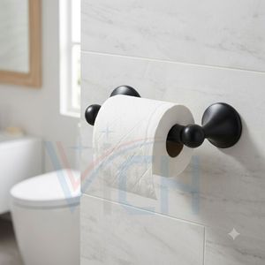 New Arrival Modern 4-Piece Stainless Steel Wall-Mounted <b>Bathroom</b> <b>Accessories</b> Set Robe Hook Tissue Holder Towel Bar Towel Ring - Product Image 4