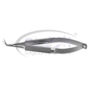 Stainless Steel Ophthalmic Instruments Katzin Corneal Transplant Scissors Left (2) Hospital Use By <b>Blush</b> Surgical - Product Image 2