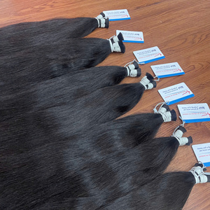Gran oferta 100% extensiones de cabello a granel liso Natural de Color vietnamita muy sedoso de alta calidad sin enredos grandes en Stock - Product Image 6
