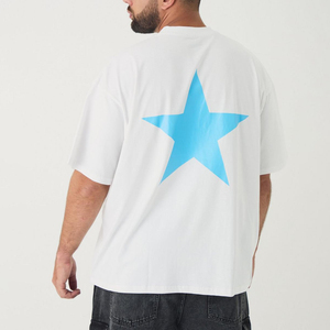 เสื้อยืดพิมพ์ลายสั่งทำพิเศษสำหรับผู้ชาย ทรงโอเวอร์ไซส์ แขนสั้น คอกลม ผ้าฝ้าย 100% เสื้อยืดพิมพ์ลายลำลอง - Product Image 5