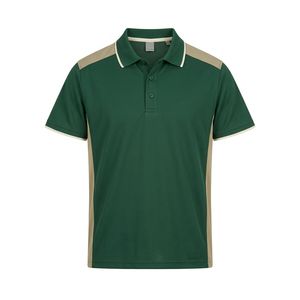 เสื้อโปโลสำนักงานผู้ชาย ขายส่ง ผ้าฝ้ายปิเก้ แขนสั้น รับผลิตแบรนด์ส่วนตัว สำหรับผู้ซื้อขายส่งในสหรัฐอเมริกา - Product Image 3