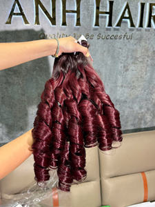 ผมแท้ ANH HAIR แบบออมเบร ลอนเด้งเป็นธรรมชาติ ผมเวอร์จินเวียดนาม แบบต่อผมทั้งเส้น ปลายผมหนาเต็มเส้น - Product Image 2