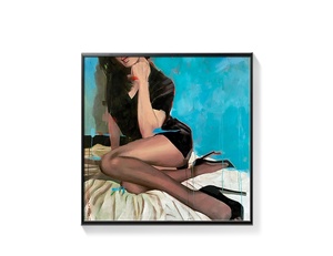 Pinturas Decorativas de Fama Mundial, Pinturas Abstractas al Óleo de Retratos para Sala de Estar, Sofá, Decoración de Pared con Fondo Digital - Product Image 5