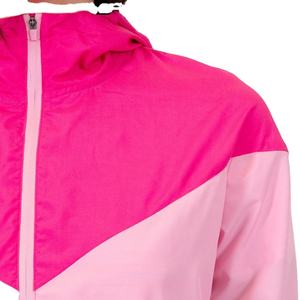 2026 Pink Color Blocking <b>Racer</b> <b>Jacket</b> Zipper Closure Windproof Sporty Style Regular Sleeve Polyester Material Spring Wear - Product Image 5