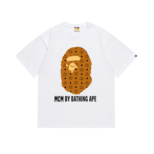 เสื้อยืดโอเวอร์ไซส์ลายกราฟิกหัวลิงสุดหรู สำหรับผู้ชายและผู้หญิง สไตล์สตรีทแฟชั่น ผ้าฝ้ายลำลอง พรีเมียม สไตล์ฮิปฮอป - Product Image 5