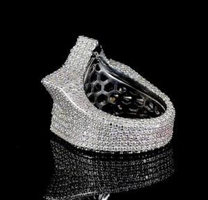 Star Shapes Fancy <b>Mens</b> Fully Iced Out Moissanite <b>Ring</b> 925 Sterling <b>Silver</b> Fine Hip Hop Jewelry Party Gift For Friends - Product Image 3
