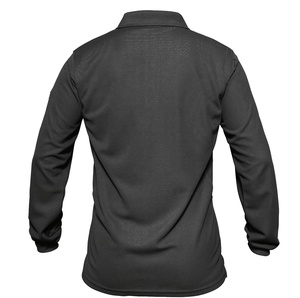 Polo de manga larga liso con logotipo personalizado al por mayor de alta calidad, ropa para hombre, polos para hombre - Product Image 2