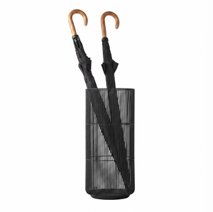 ที่วางร่มทองแดงแบบตอกลายโบราณ ที่วางของโลหะสำหรับทางเข้าบ้าน พร้อมหูจับตกแต่ง สำหรับตกแต่งบ้านและสำนักงานสุดหรู - Product Image 2
